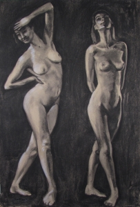 Large study of two nudes