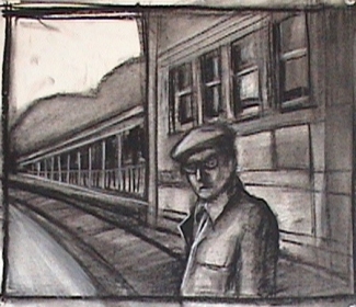 Man-at-the-rail-road-station