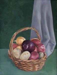 still life with potatoes and onions